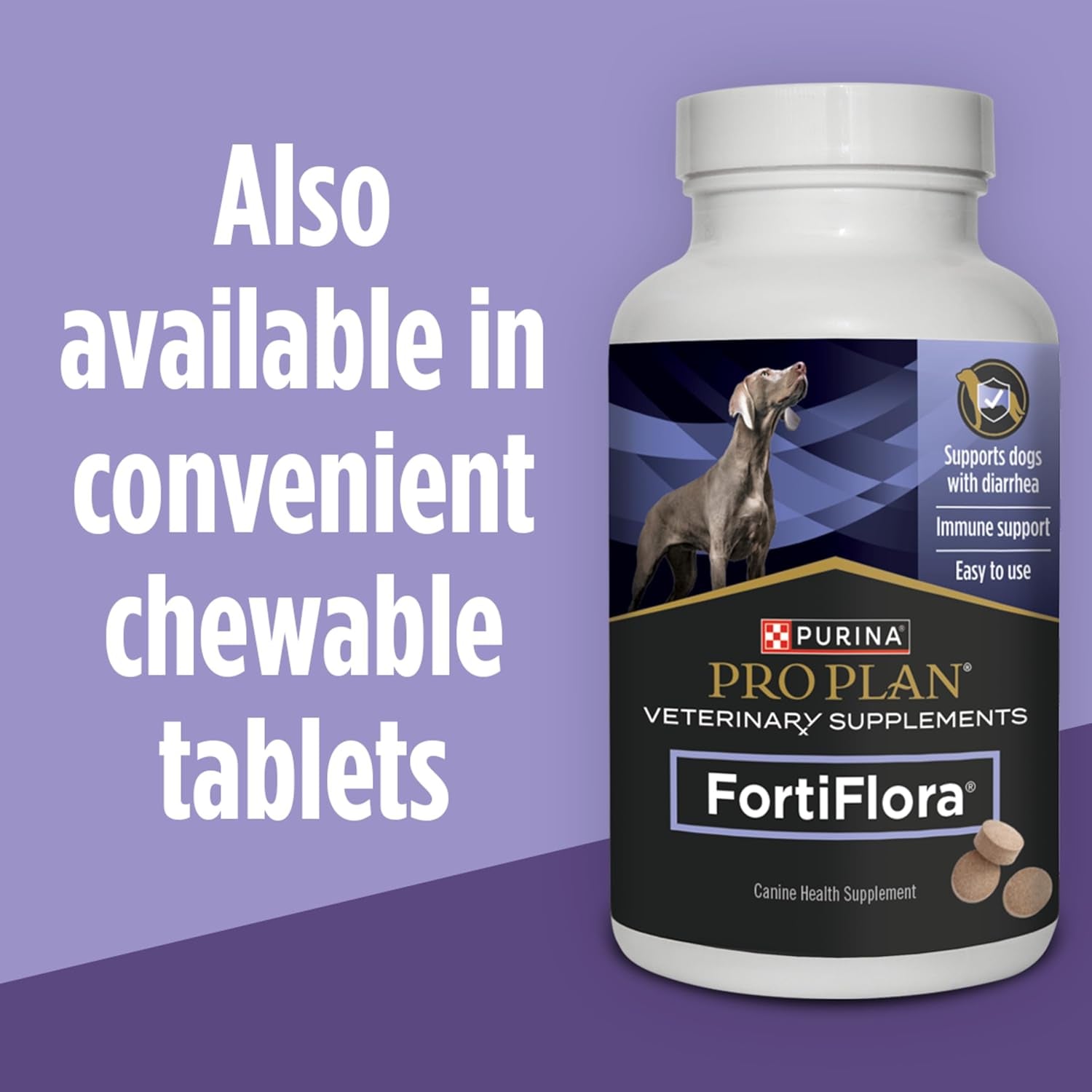 Purina Pro Plan Veterinary Supplements Fortiflora Canine Probiotics for Dogs, Helps Digestive Gut Health and Diarrhea - 30 Ct. Box