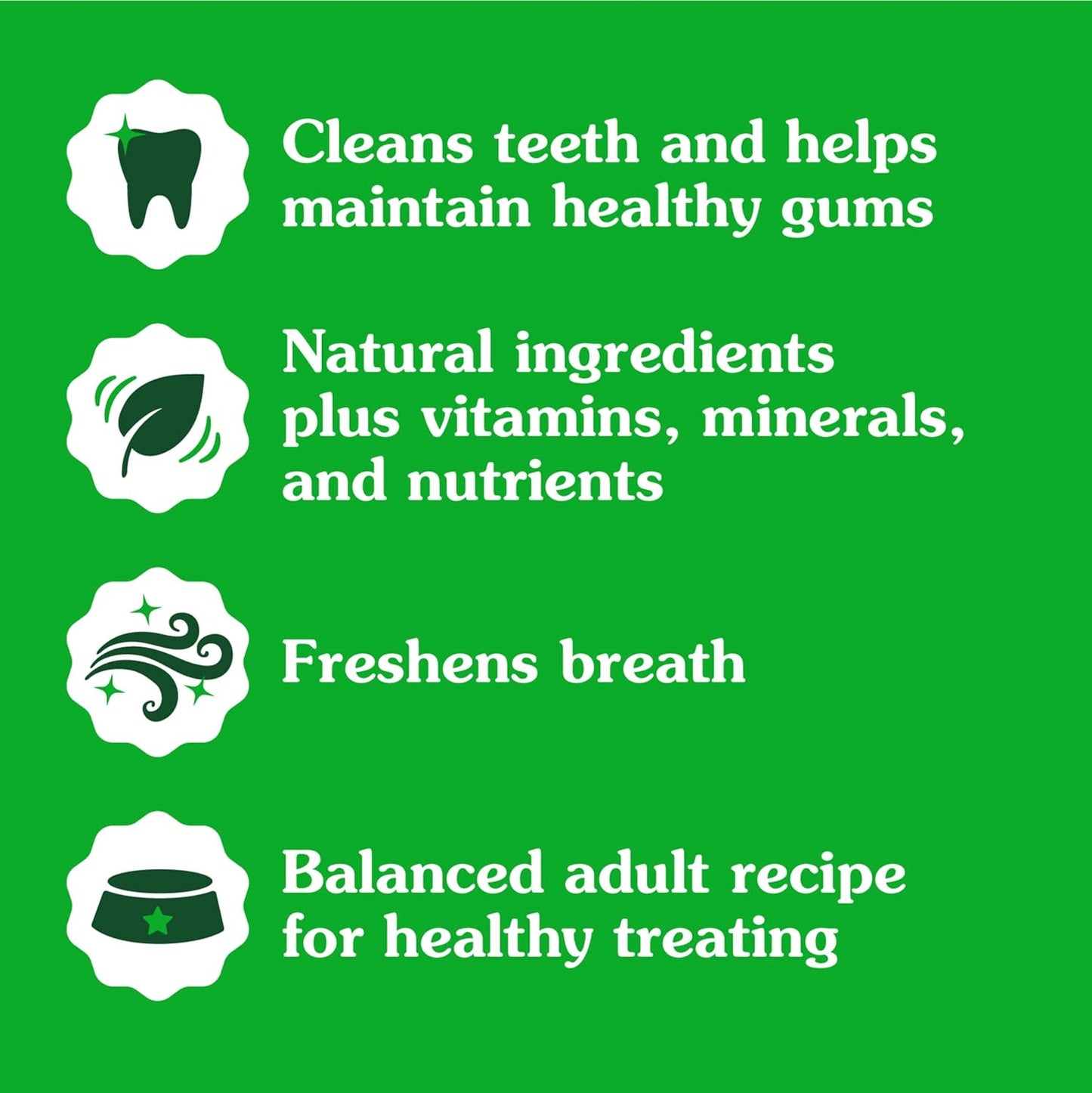 Regular Dental Dog Treats, Blueberry Flavor, 12 Oz. Pack (12 Treats)