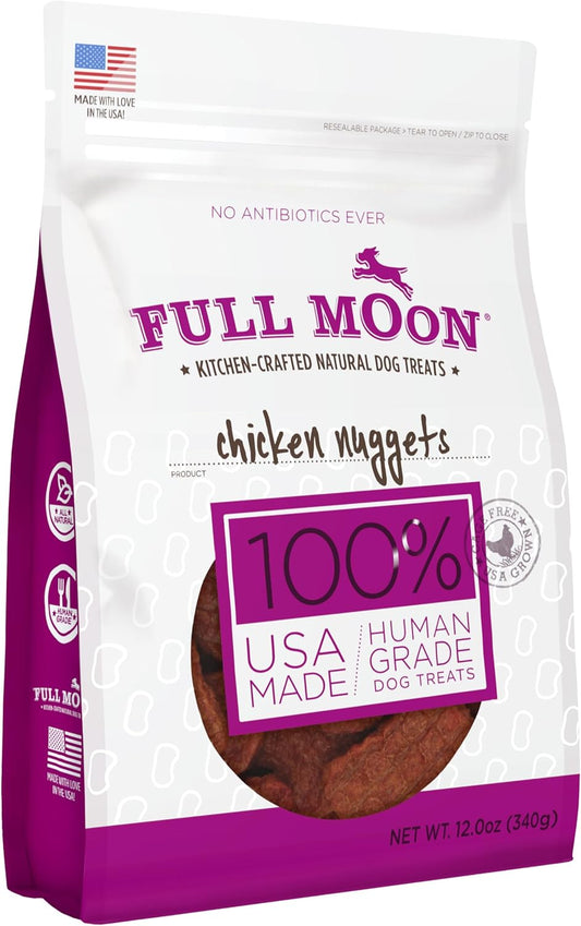 Chicken Nuggets Healthy All Natural Dog Treats Human Grade Made in USA 12 Oz