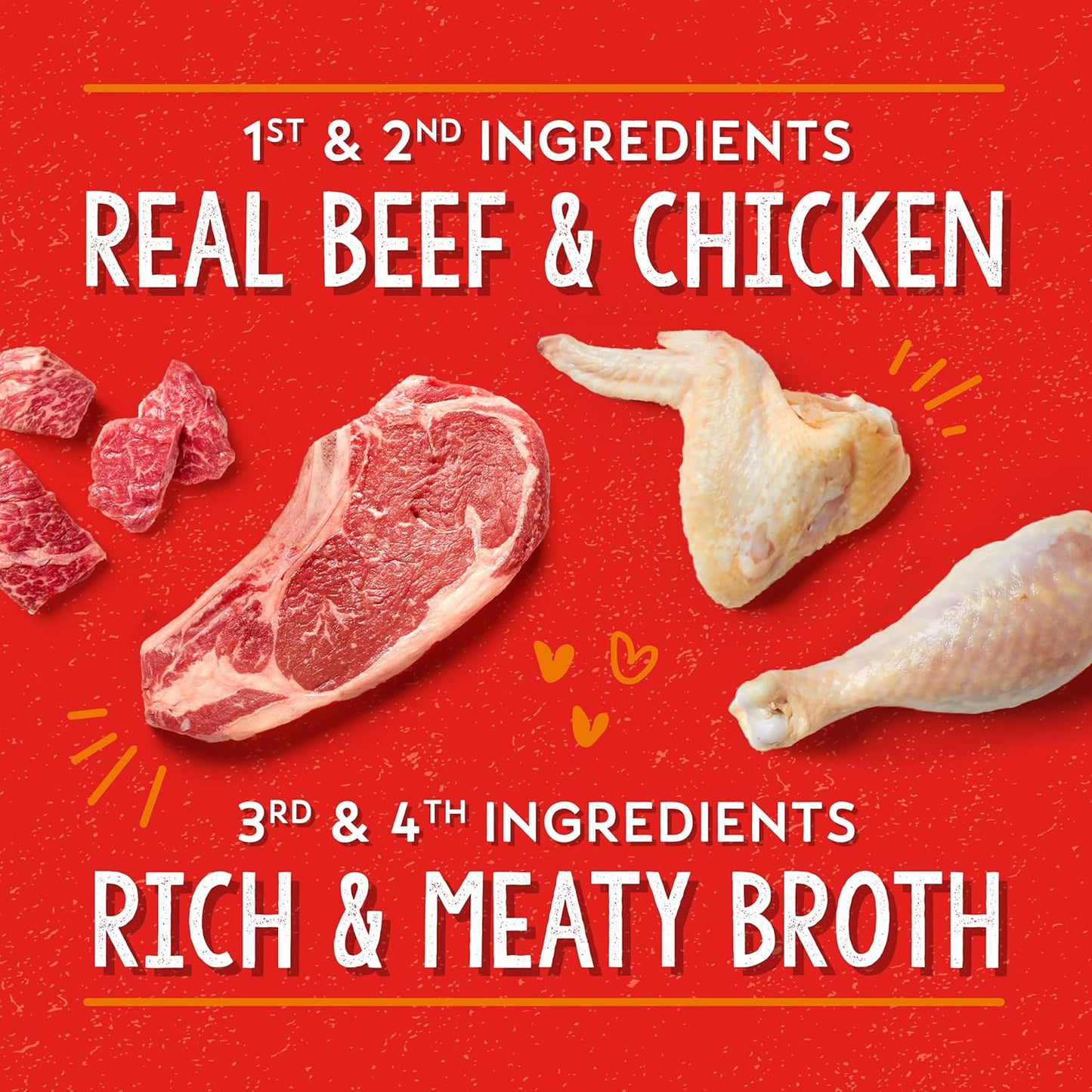 Lil Bites Savory Stews for Small Breeds Beef & Chicken Dinner in Broth, 2.7 Oz. Cups (Pack of 12)