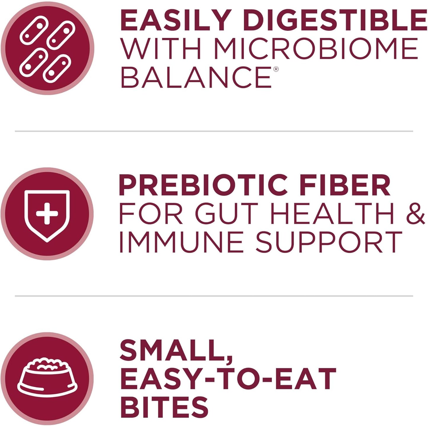 Small Bites Beef and Rice Formula Small High Protein Dry Dog Food Natural with Added Vitamins, Minerals and Nutrients - 16.5 Lb. Bag