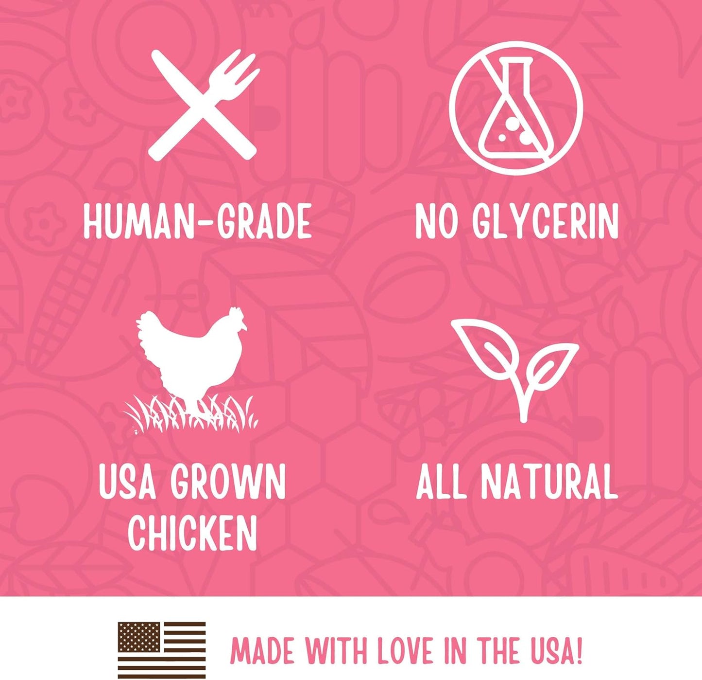 Chicken Strips Healthy All Natural Dog Treats Human Grade Made in USA Grain Free, 1.5 Pound (Pack of 1)