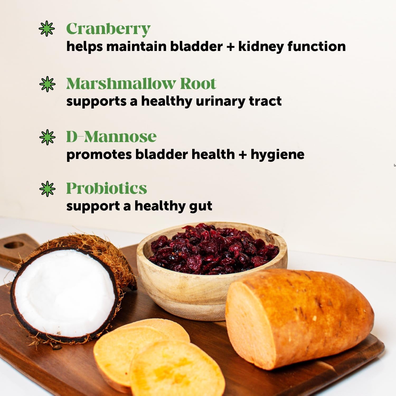 Cranberry Bladder Health for Dogs – Contains Active Ingredients - Cranberry & D-Mannose to Help Support Dog Urinary Tract Health, Dog Bladder Support, & Kidney Support for Dogs (Bacon)