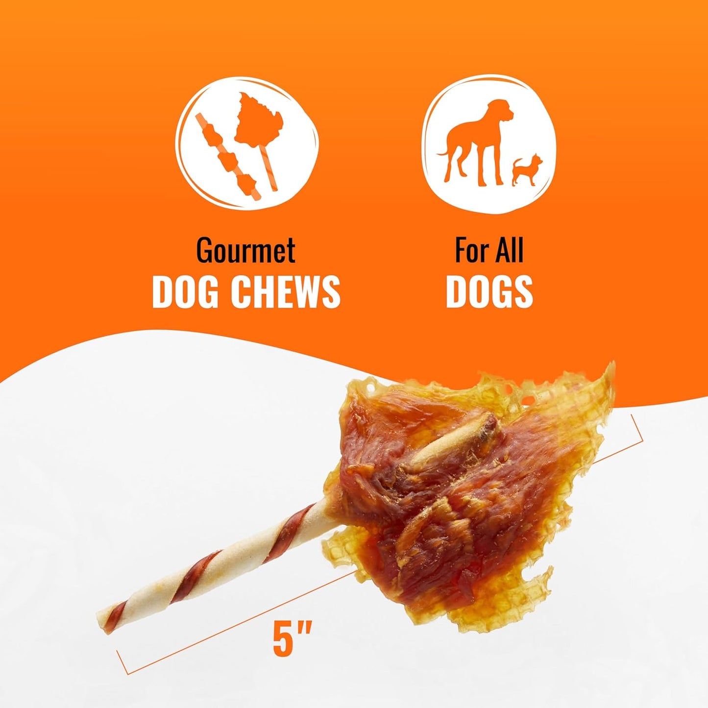 Good ‘N’ Fun Triple Flavor Wings Chews for All Dogs, Treat Your Dog to Long-Lasting Chews Made with Chicken, Pork Hide and Beef Hide, , 4 Ounces