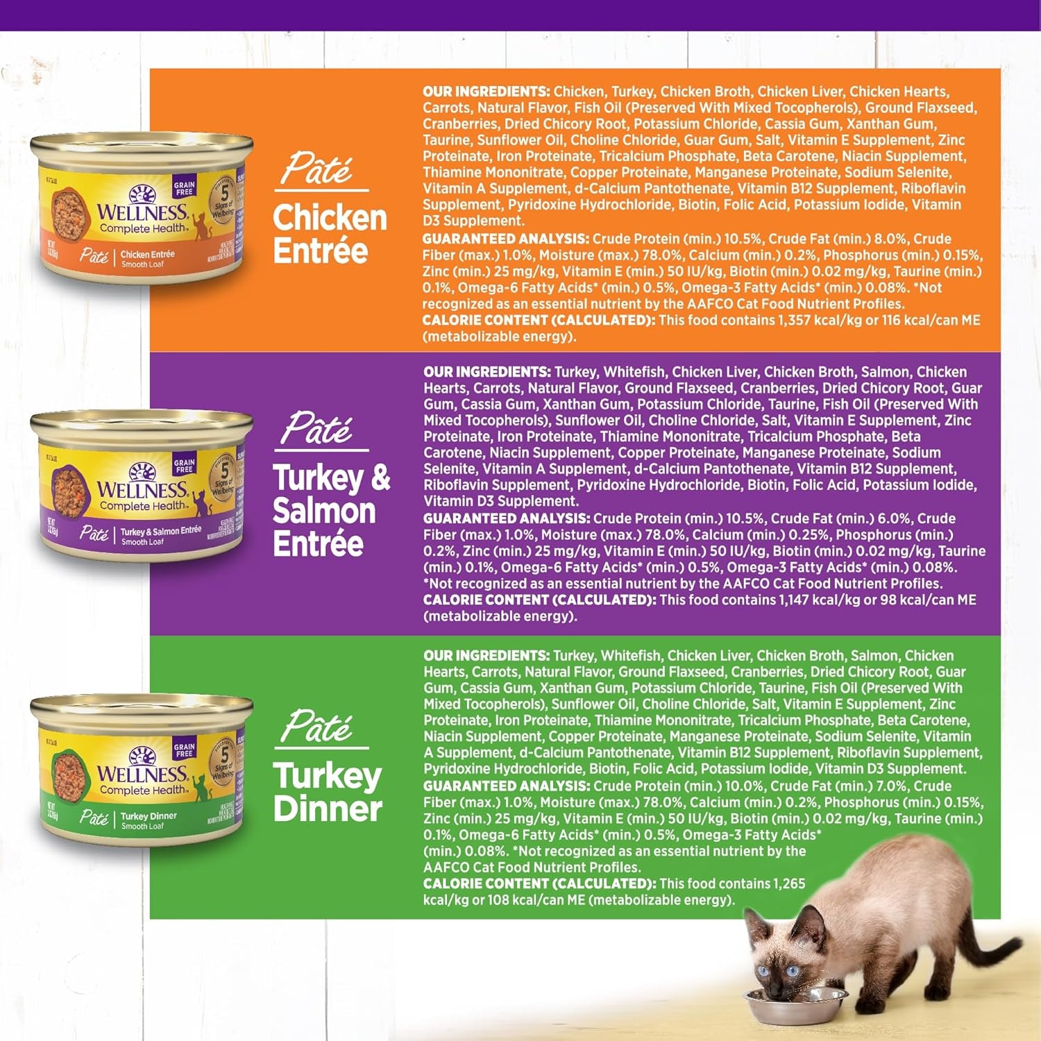 Complete Health Pate Adult Wet Cat Food, Natural, Protein-Rich, Grain Free, 3 Ounce, 12 Pack, (Chicken & Turkey Favorites Variety Pack)
