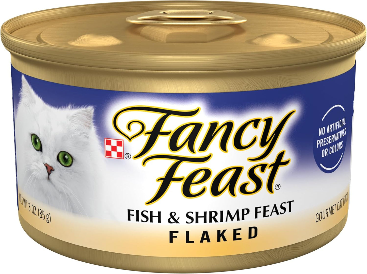 Purina  Wet Cat Food Flaked Fish and Shrimp Feast - (Pack of 24) 3 Oz. Cans