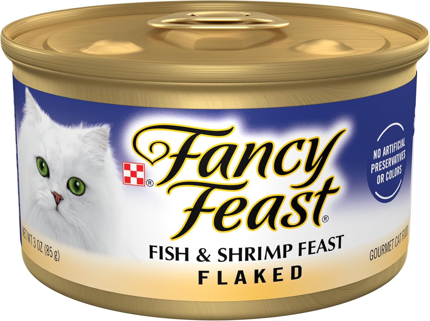 Purina  Wet Cat Food Flaked Fish and Shrimp Feast - (Pack of 24) 3 Oz. Cans