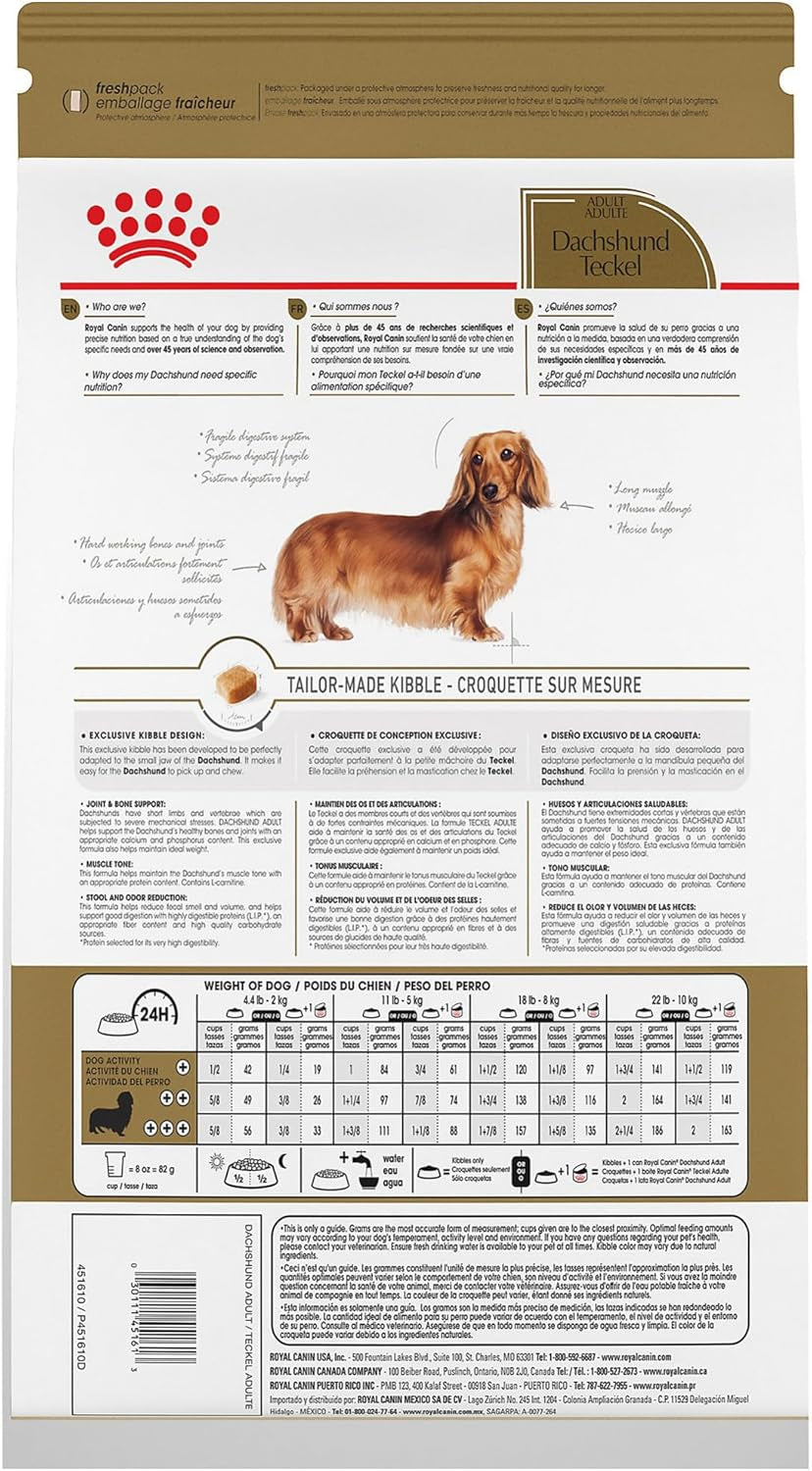 Breed Health Nutrition Dachshund Adult Dry Dog Food, 2.5 Lb Bag