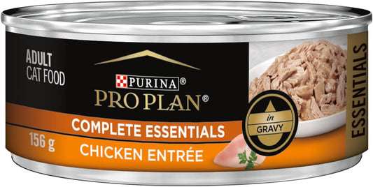 Complete Essentials High Protein Cat Food Gravy, Wet Cat Food Chicken Entree - (Pack of 24) 5.5 Oz. Cans