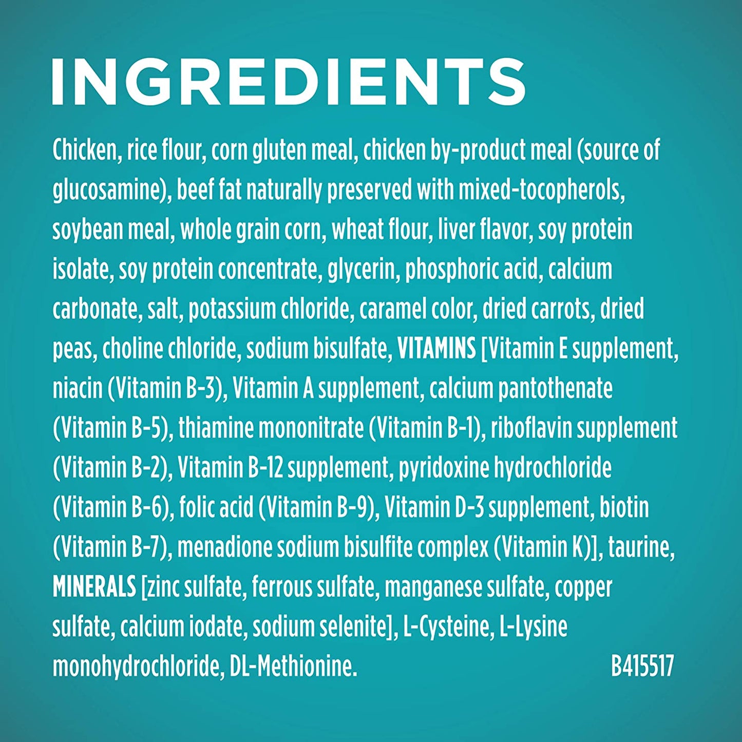 Natural Dry Cat Food, Tender Selects Blend with Real Chicken - 16 Lb. Bag