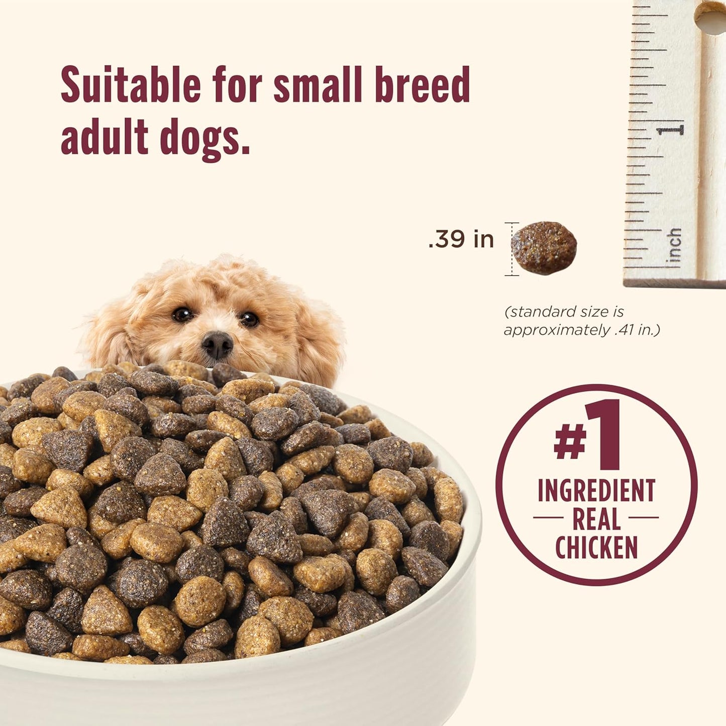 Small Breed Real Chicken & Veggies Recipe Whole Health Blend Dry Dog Food, 14 Lb. Bag, Packaging May Vary (Rachael Ray)