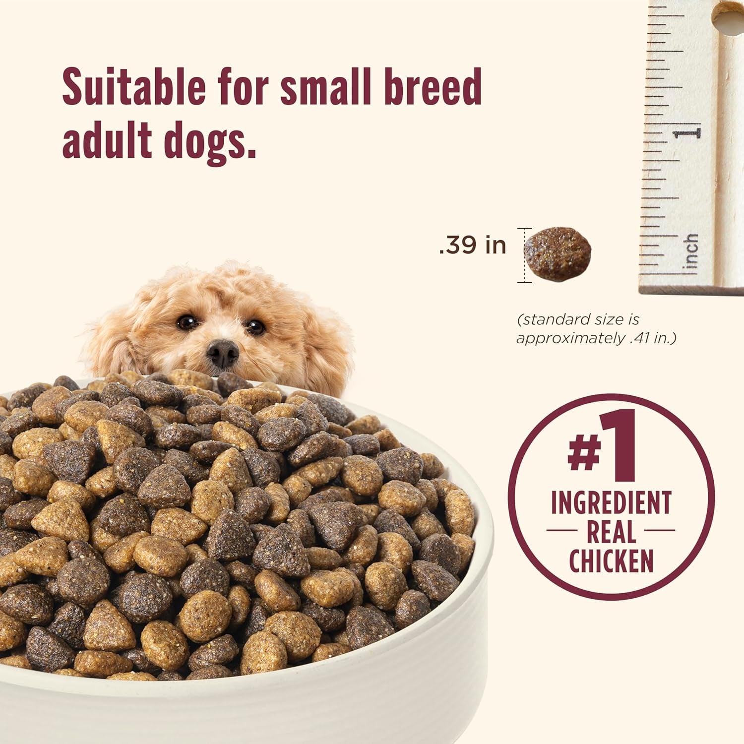 Small Breed Real Chicken & Veggies Recipe Whole Health Blend Dry Dog Food, 14 Lb. Bag, Packaging May Vary (Rachael Ray)