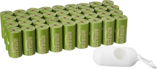 Dog Poop Bags with Dispenser, 540 Count, Enhanced for Guaranteed Leakproof, Brazilian Mango Scented, Includes Leash Clip