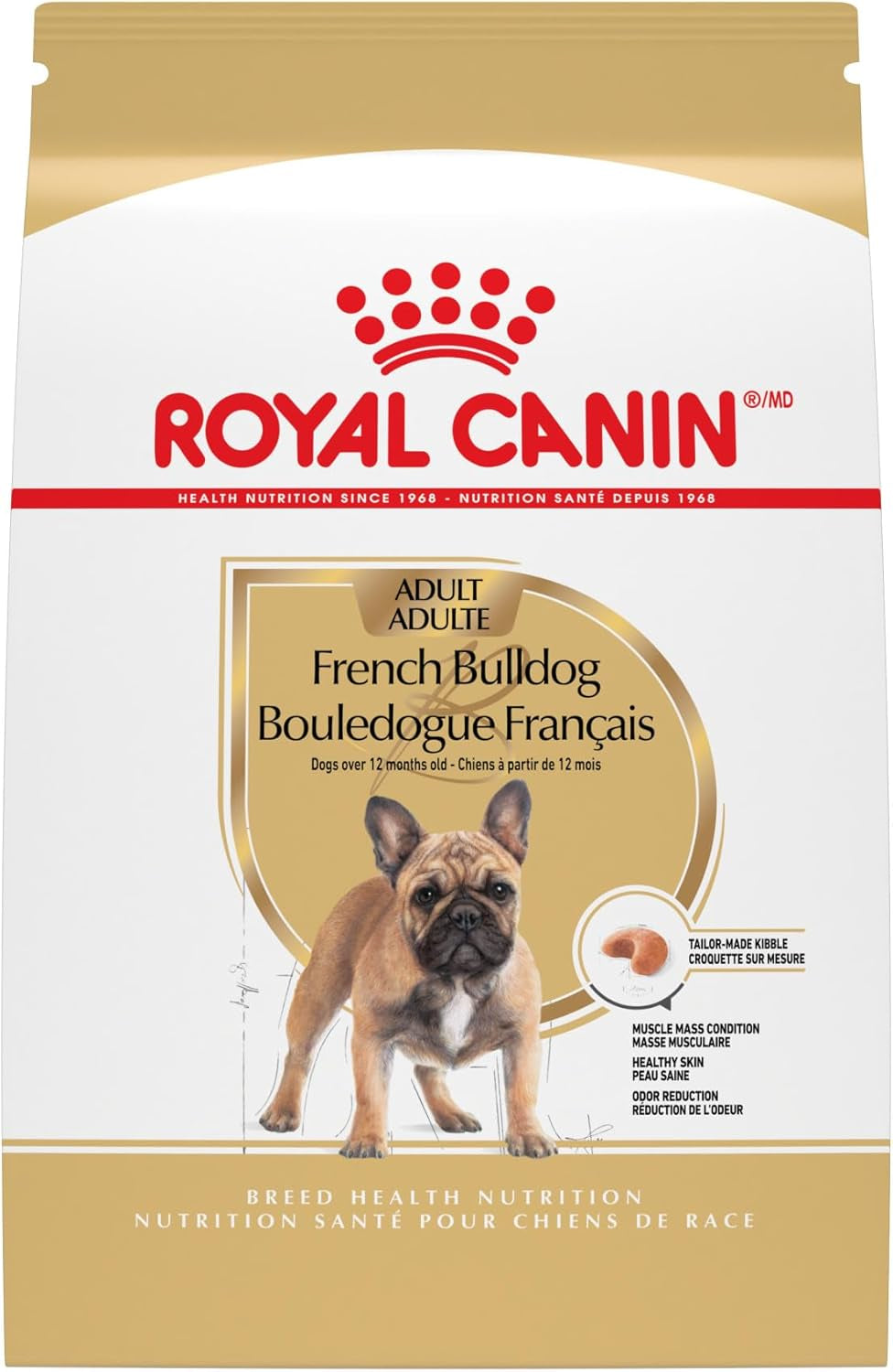 Breed Health Nutrition French Bulldog Adult Dry Dog Food, 17 Lb Bag