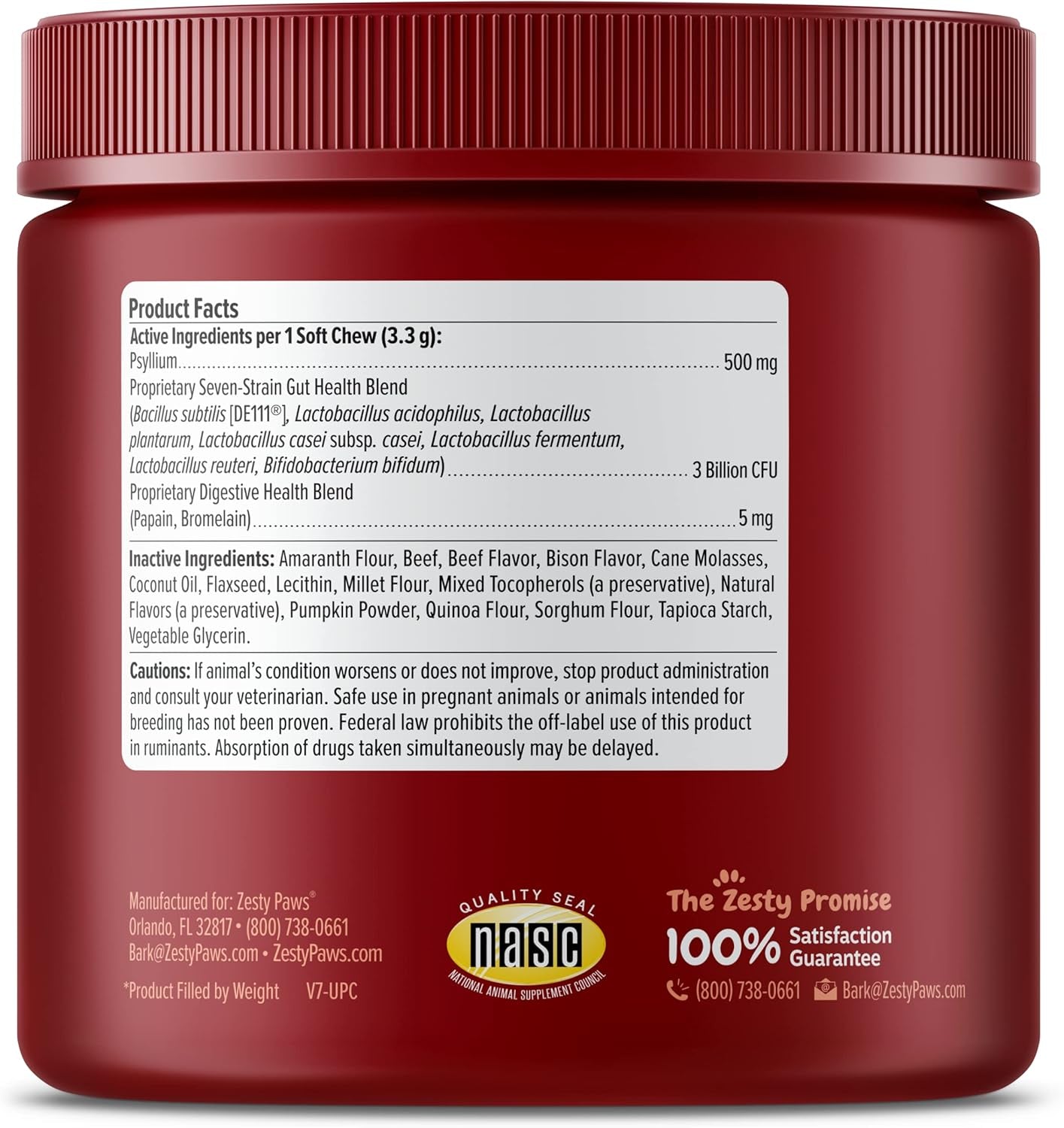 Probiotics for Dogs, Digestive Enzymes Gut Flora, Digestive Health, Diarrhea & Bowel Support, DE111, Dog Probiotics Soft Chew for Pet Immune System, Chicken, 90 Ct