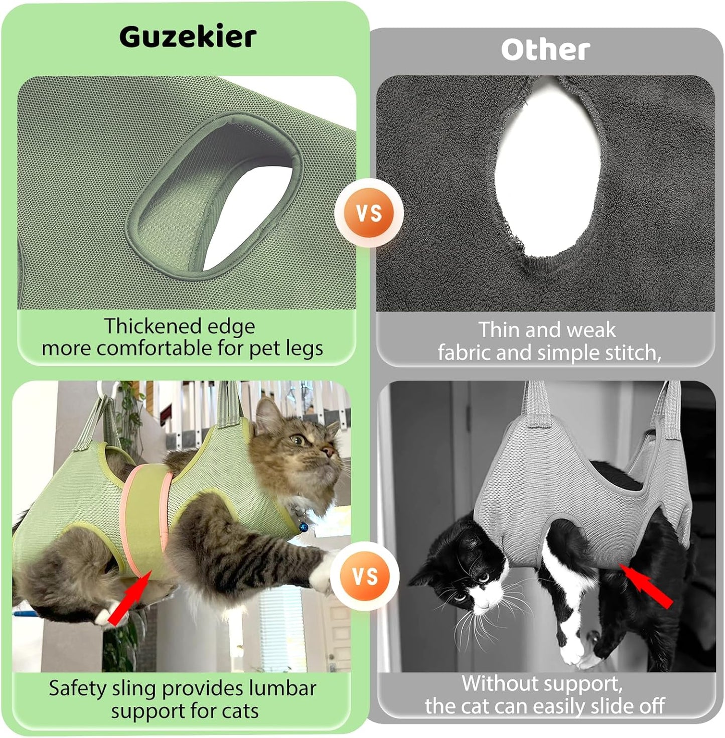 Cat Grooming Hammock Harness for Cats, Cat Nail Clipper