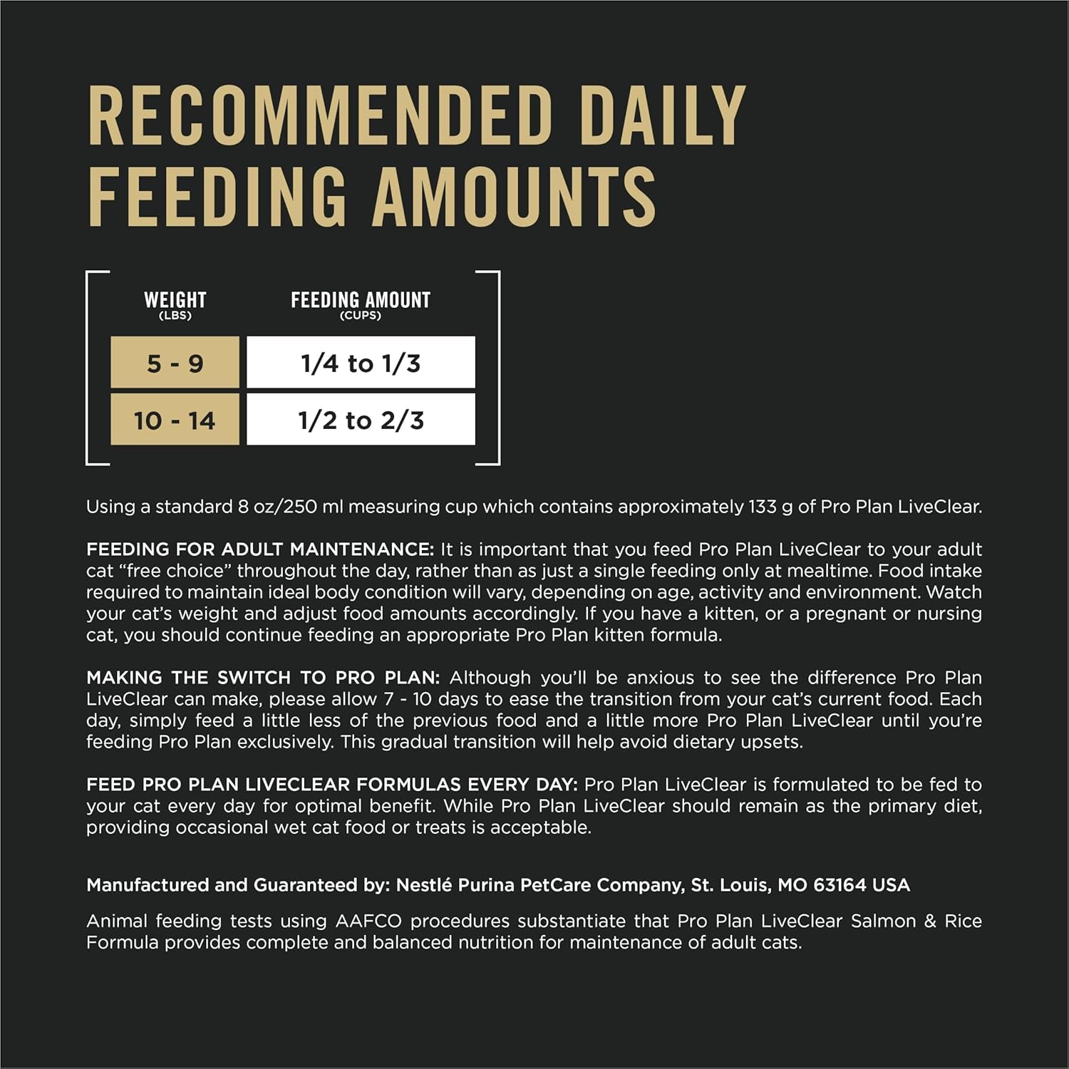 Allergen Reducing, High Protein Cat Food, LIVECLEAR Salmon and Rice Formula