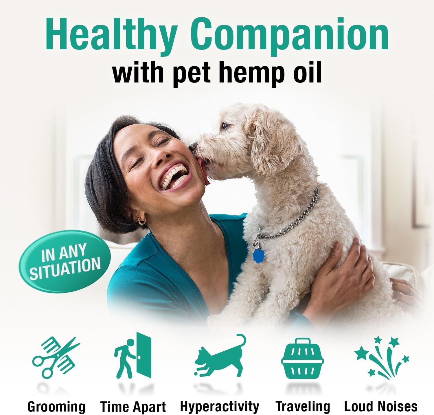 Hemp Оil for Dogs Cats - Helps Pets with Аnxiеty, Pаin, Strеss, Slееp, Аrthritis, Sеizures Rеlief - Нiр Jоint Hеalth - Cаlming Trеats