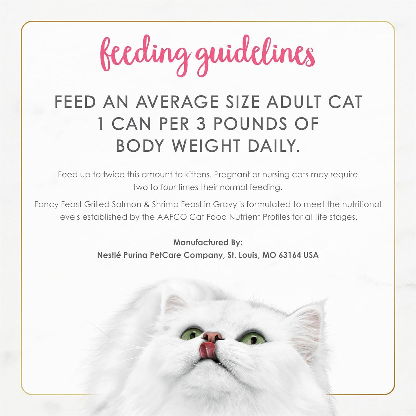 Purina  Grilled Wet Cat Food Salmon and Shrimp Feast in Wet Cat Food Gravy - (Pack of 24) 3 Oz. Cans