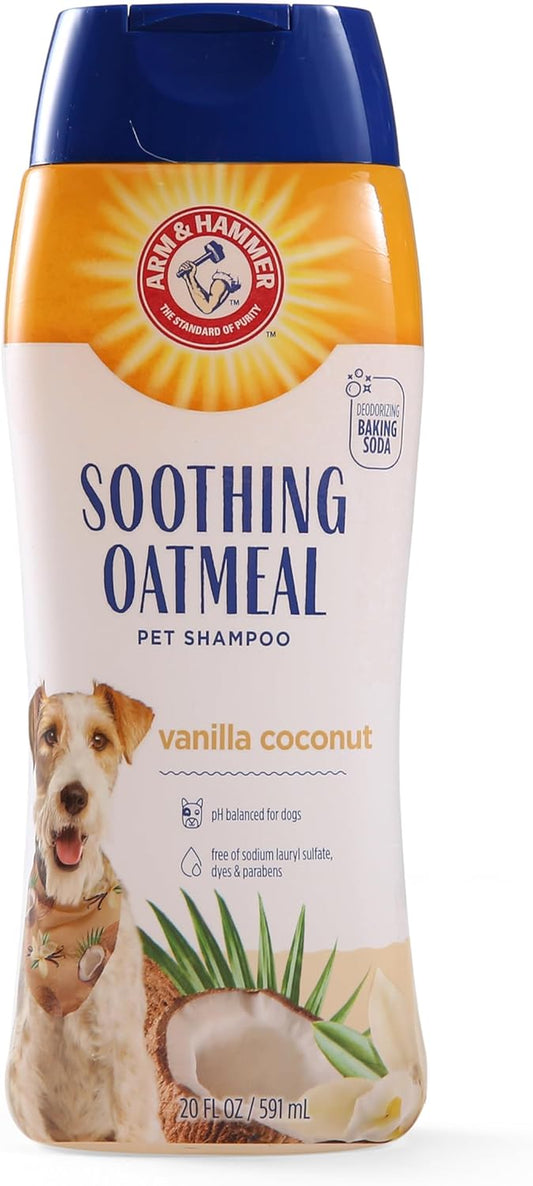 for Pets Soothing Oatmeal Pet Shampoo | Nourishing and Moisturizing Dog Shampoo with Gentle Cleansing Formula | Vanilla Coconut Scent, 20 Oz Bottle Shampoo for Pets