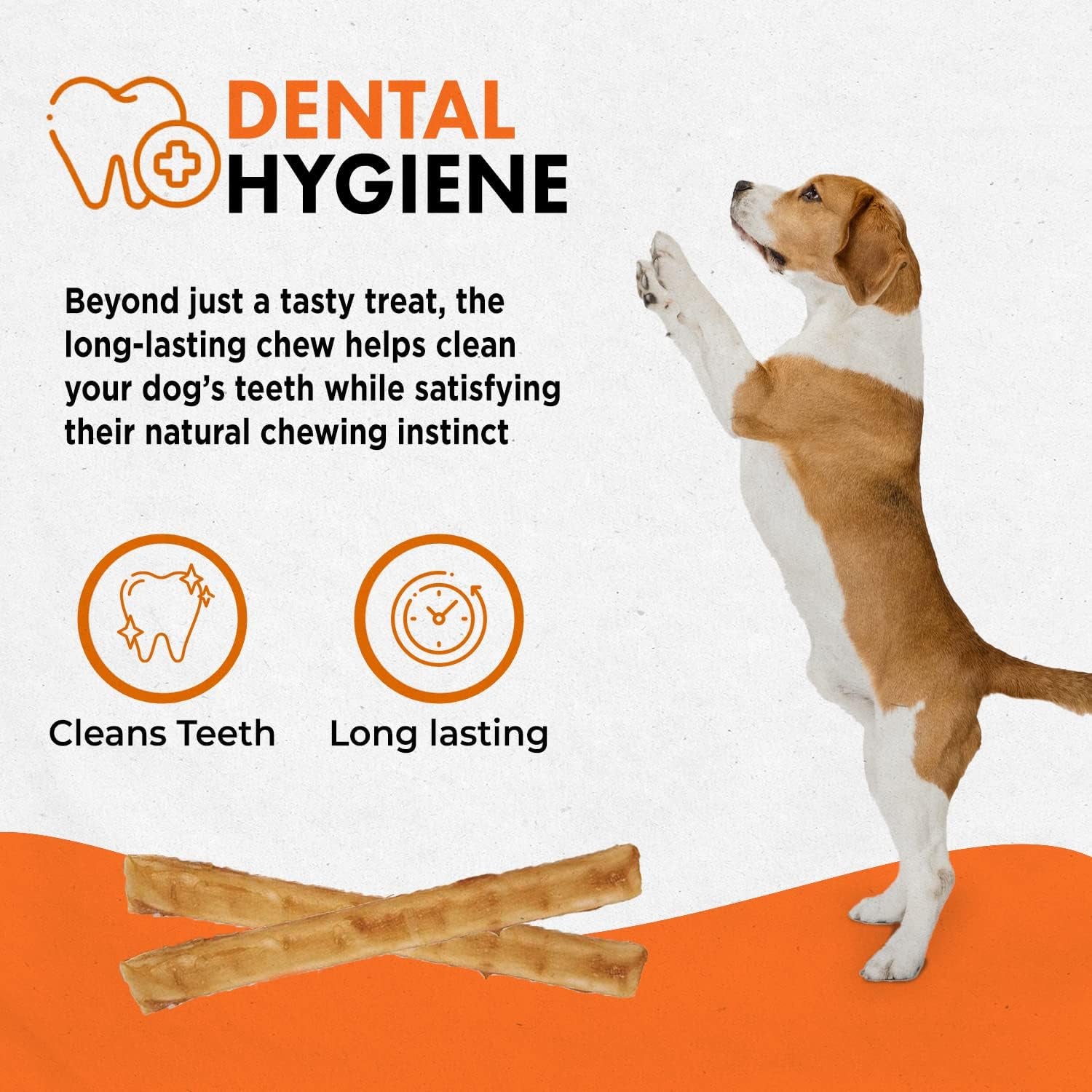 Chicken Recipe Chew - Rawhide Free Dog Treats - Made from USA Raised Chicken - All-Natural and Easily Digestible - 40 Pack of 5 Inch Stick Chews