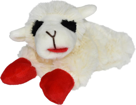 Lamb Chop Dog Plush Toy - Squeaky Toy for All Dogs - Extra Soft Plush - Stuffed Animal Dog Toy for Cuddling & Playing - Cute Pet Toy (6", Cream)
