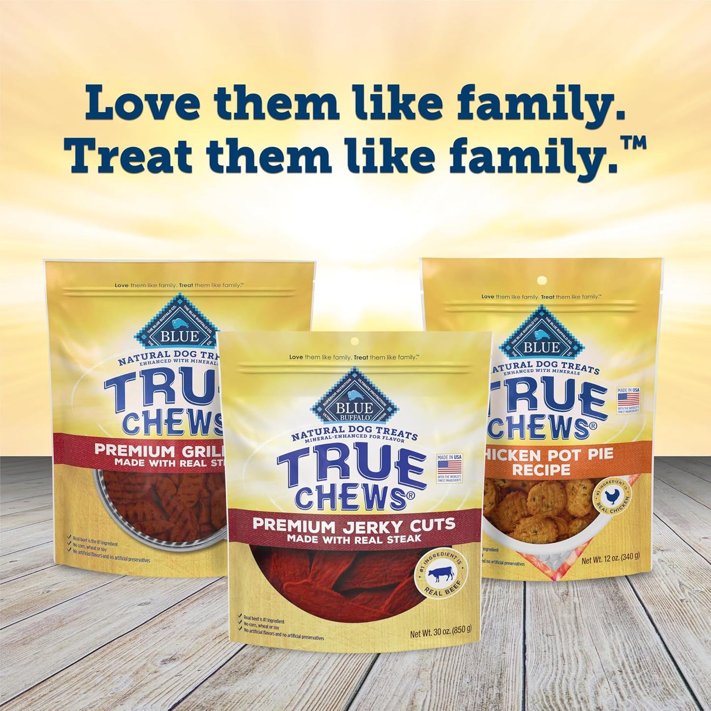 True Chews Premium Jerky Cuts Dog Treats, Made in the USA with Natural Ingredients, Beef, 30-Oz. Bag