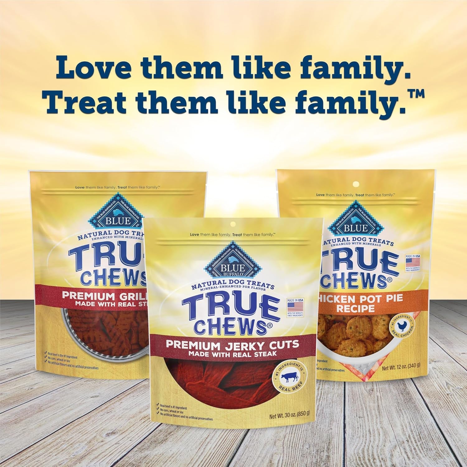 True Chews Premium Jerky Cuts Dog Treats, Made in the USA with Natural Ingredients, Beef, 30-Oz. Bag