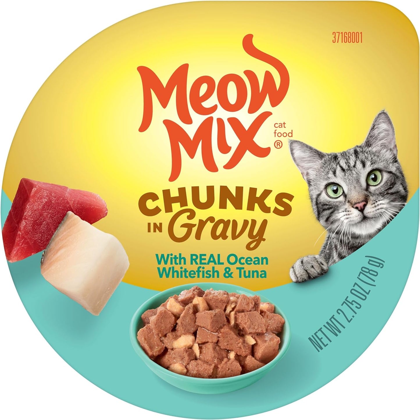 Seafood Favorites Chunks in Gravy Wet Cat Food Variety Pack, 2.75 Ounce (Pack of 12)