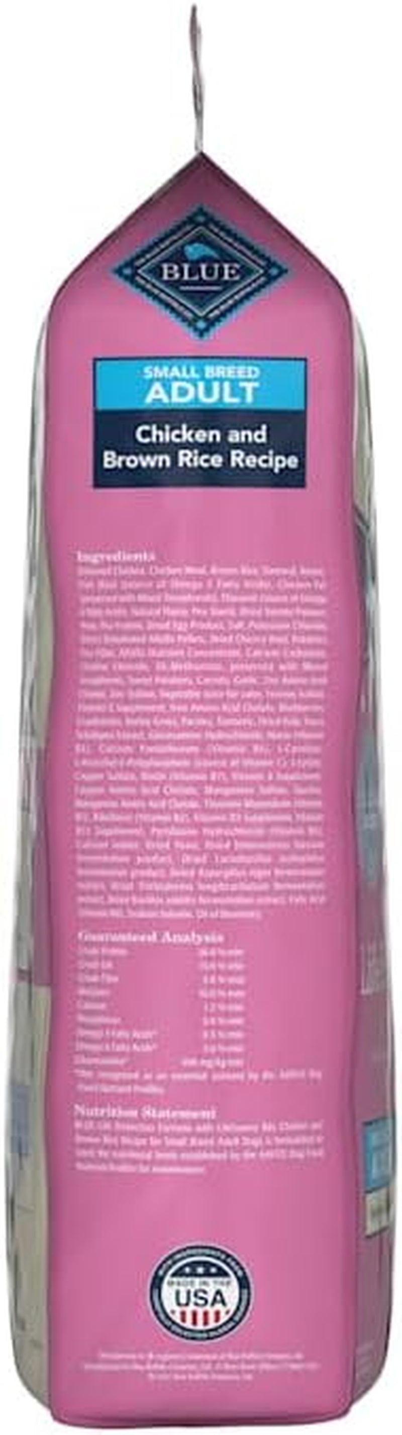 Life Protection Formula Adult Small Breed Dry Dog Food, Supports High Energy Needs, Made with Natural Ingredients, Chicken & Brown Rice Recipe, 15-Lb Bag