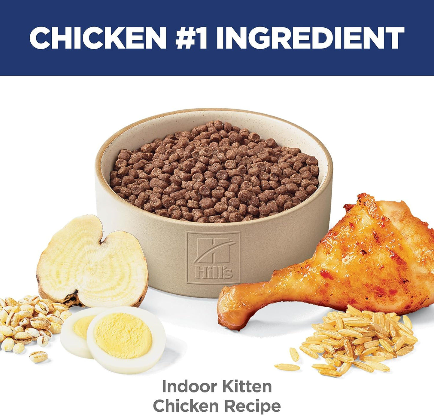 Indoor, Kitten, Easy Litter Box Cleanup, Dry Cat Food, Chicken Recipe, 7 Lb Bag