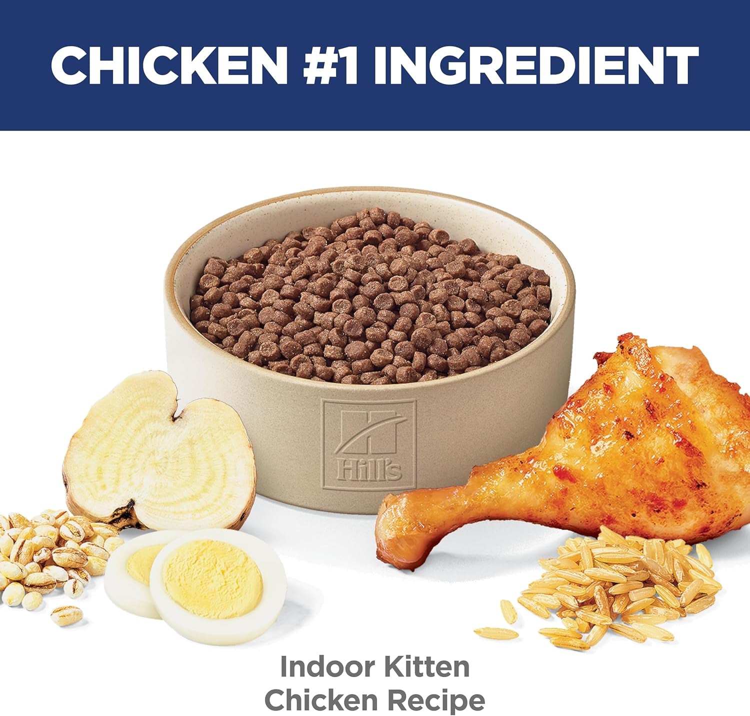 Indoor, Kitten, Easy Litter Box Cleanup, Dry Cat Food, Chicken Recipe, 7 Lb Bag