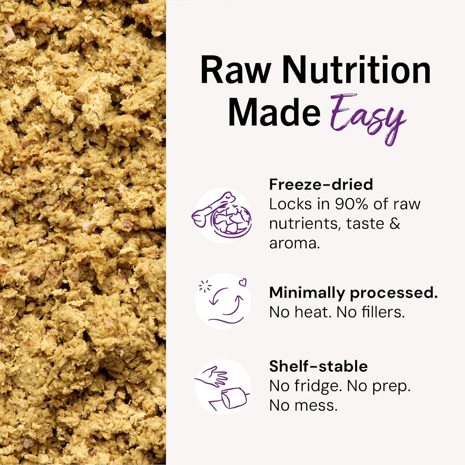 Freeze-Dried Raw Cat Dinner Morsels - Premium Duck & Goose Recipe with 98% Cage-Free Poultry & Organs - Natural Grain-Free Cat & Kitten Food - Made in USA - 18 Oz