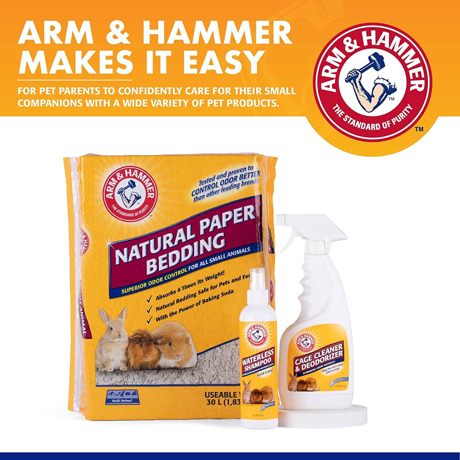 for Pets Super Absorbent Cage Liners for Guinea Pigs, Hamsters, Rabbits & All Small Animals | Best Cage Liners for Small Animals, 7 Count Small Animal Pet Products