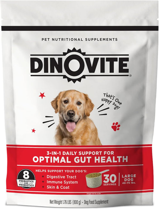 Probiotic Supplement for Dogs - Omega 3 - Hot Spot Relief - Skin & Coat Supplement - 30 Day Supply (30 Day Supply, Large Dogs (45+ Lbs))