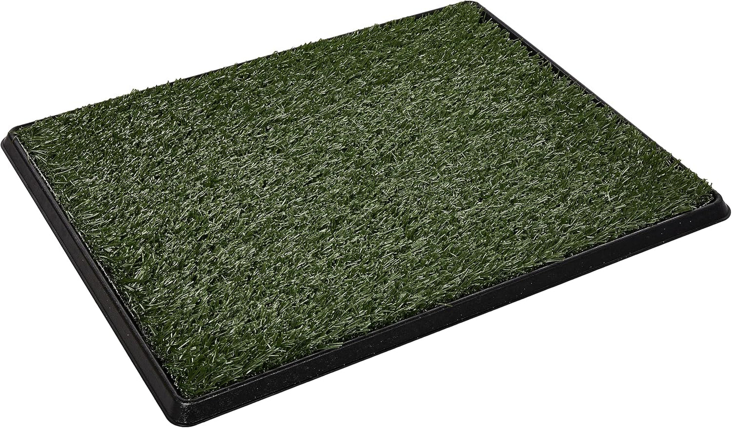 Artificial Grass Puppy Pee Pad for Dogs and Small Pets - 20X25 Inch, Reusable 3-Layer Turf Pads for Dogs with Tray - Indoor and Outdoor Fake Grass Potty Pet Supplies by