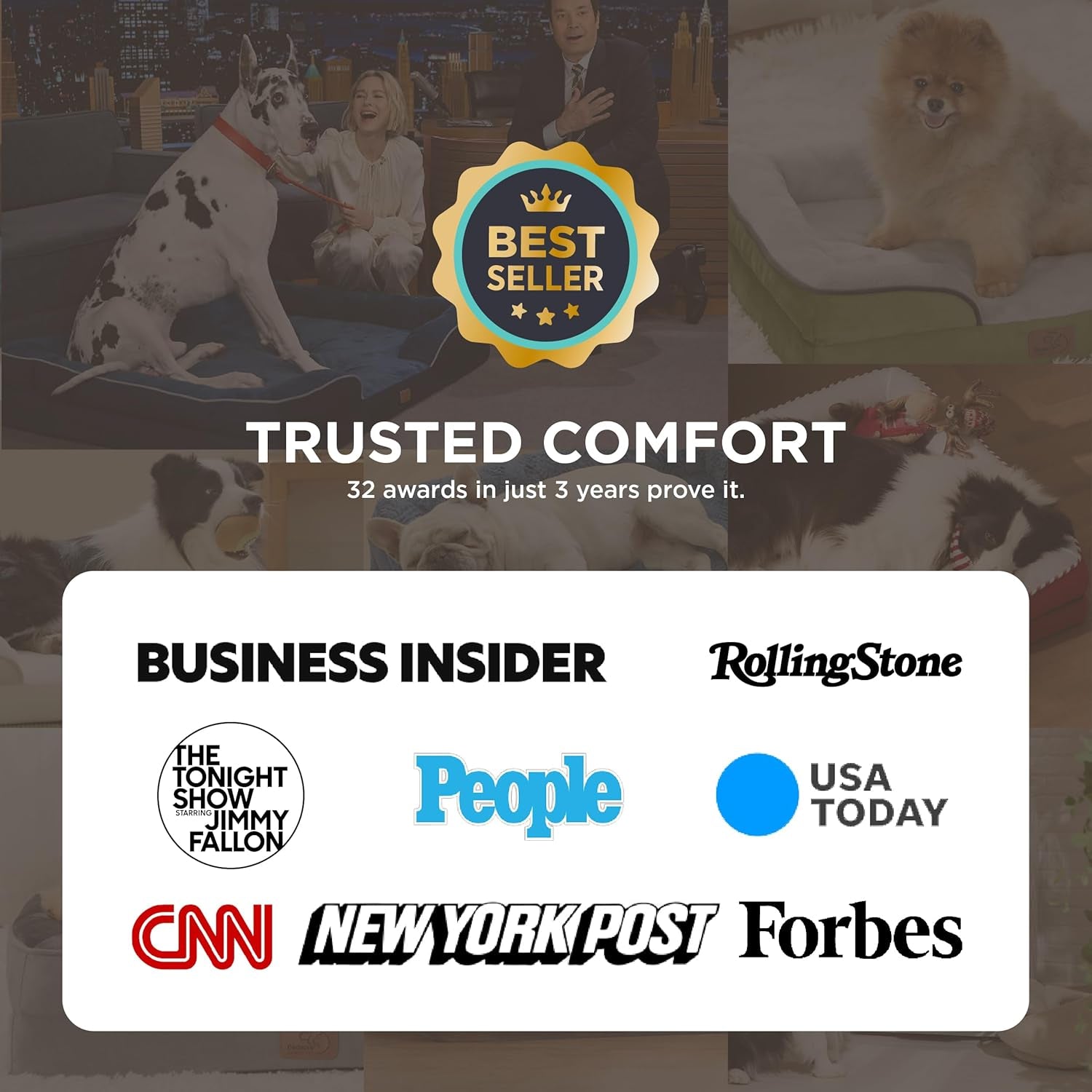 XL Orthopedic Dog Bed for Extra Large Dogs - Washable Xlarge Dog Cat Bed Waterproof, Comfort Dogs Couch Sofa with Washable Removable Cover, Pet Bed with Nonskid Bottom, Grey, 42"