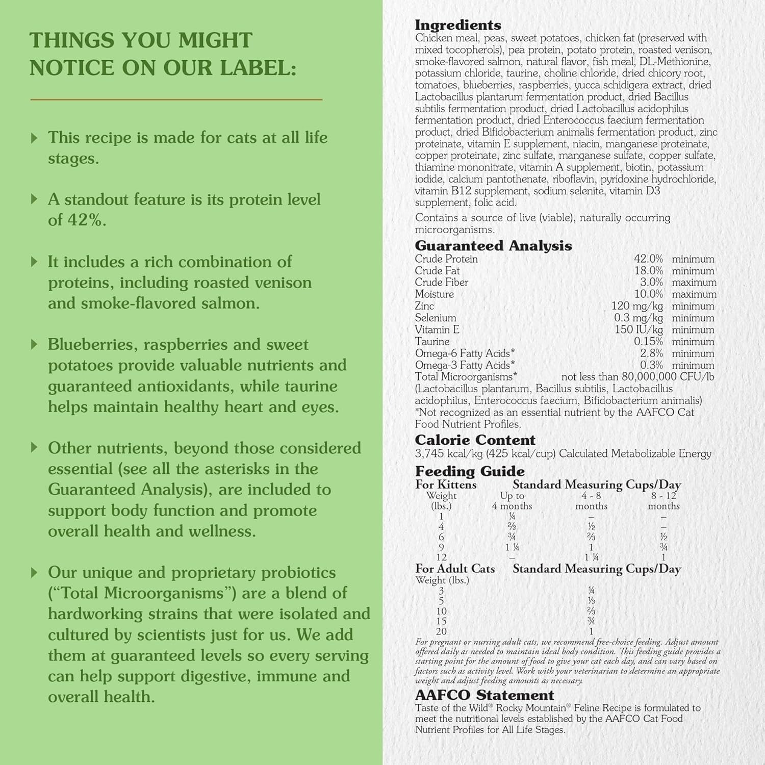 Rocky Mountain Grain-Free Dry Cat Food with Roasted Venison & Smoke-Flavored Salmon 14Lb (Pack of 1)