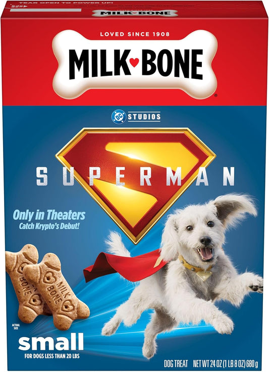 Original Dog Biscuits, Small Dog Treats, Limited-Edition Superman Movie Box, 24 Oz