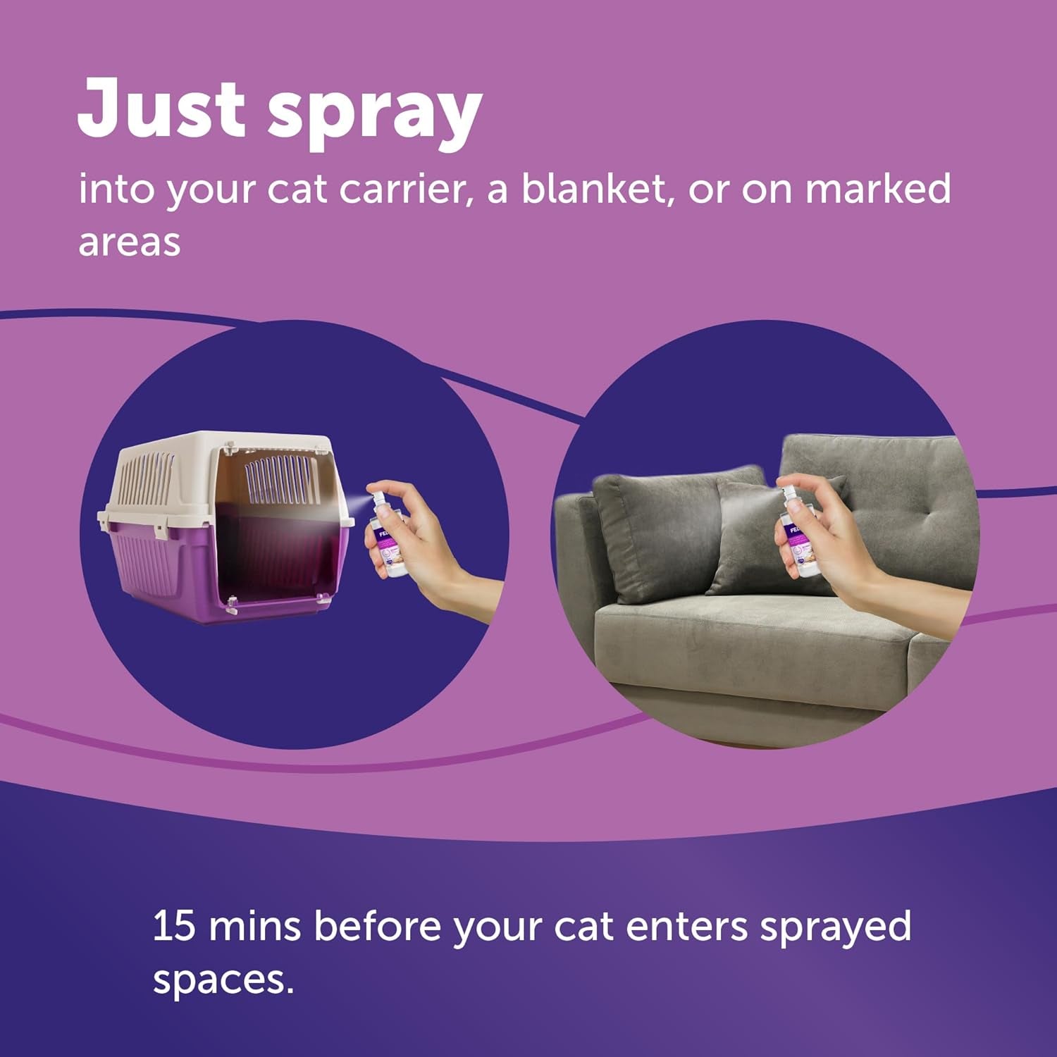 ® Classic Cat Calming Spray, 60Ml - Comforts Cats at Home and on the Go and Helps to Calm during Travel