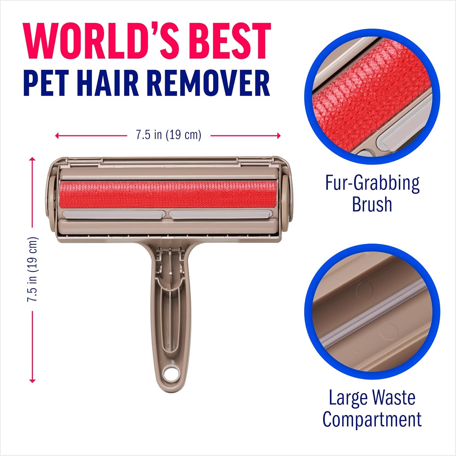 Pet Hair Remover - Reusable Dog and Cat Lint Rollers for Furniture, Couch, Car, and Clothes - Limited Dog Edition﻿