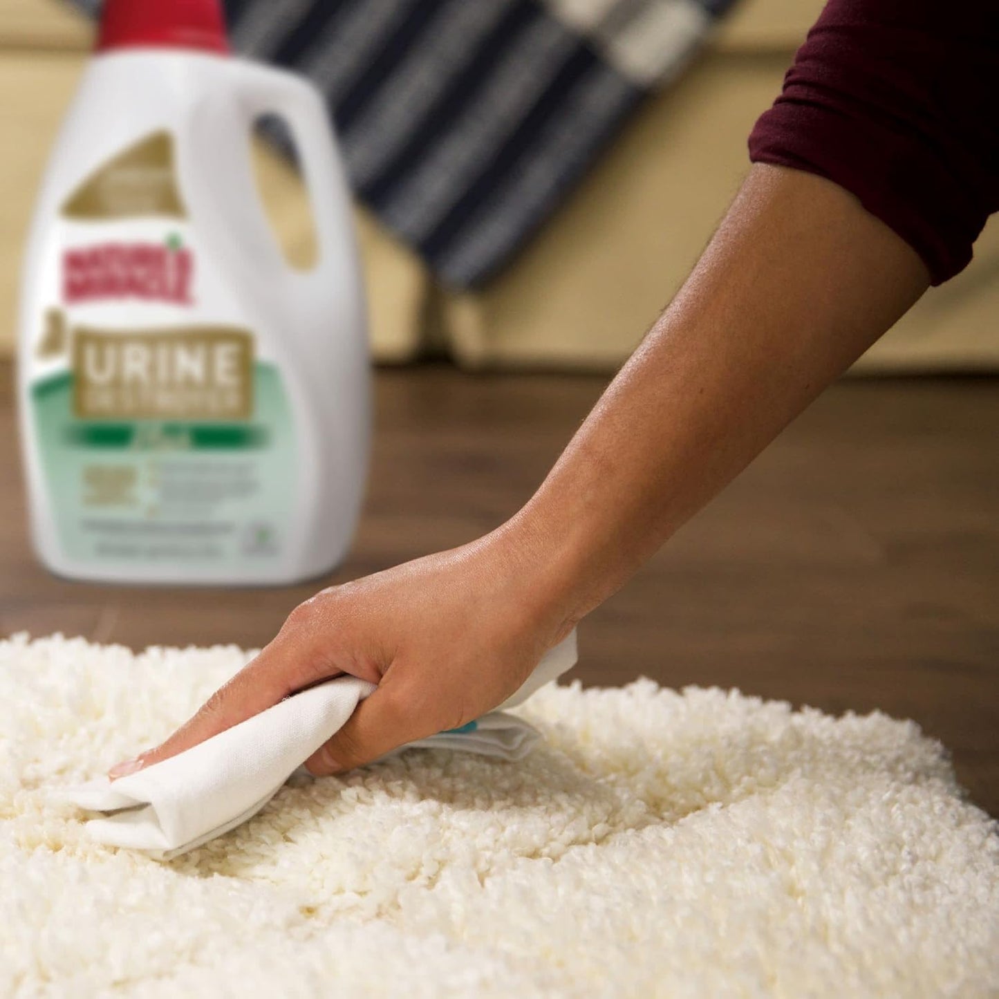 Urine Destroyer plus for Cats, Enzymatic Formula for Severe Cat Urine Stains, 1 Gal