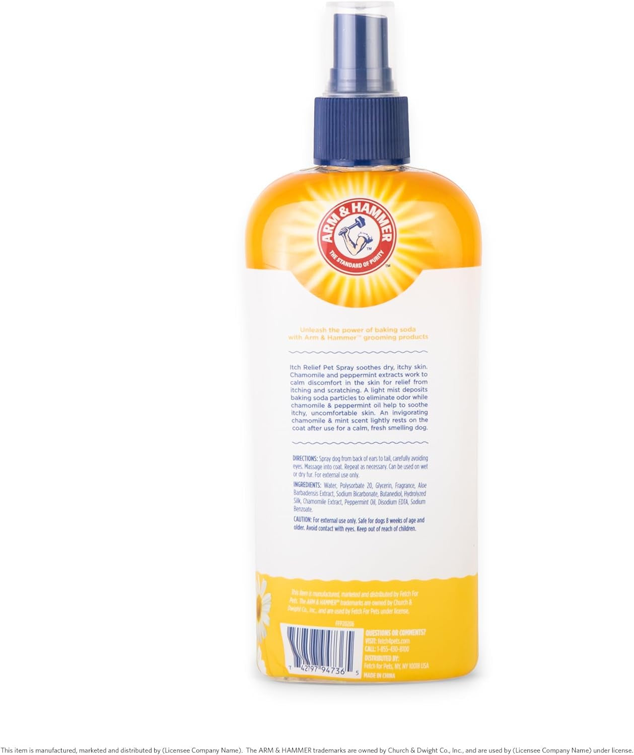 for Pets Itch Relief Spray for Dogs - Dog Itch Relief with Baking Soda Chamomile & Peppermint Scent - Professional Dog Skin Care Spray - anti Itch Spray for Dog, Itchy Dog Skin Relief 8Oz