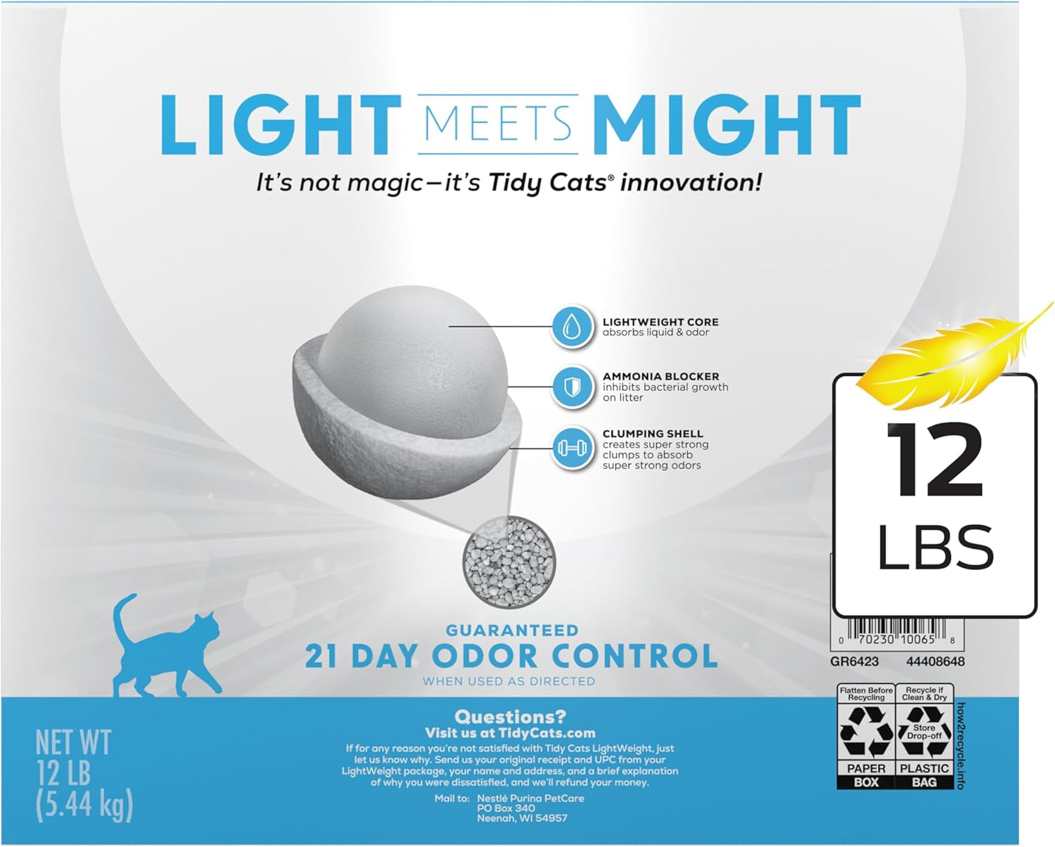 Purina  Lightweight with Glade Clear Springs Multi-Cat, Clumping, Low Dust, Scented Cat Litter - 12 Lb. Box