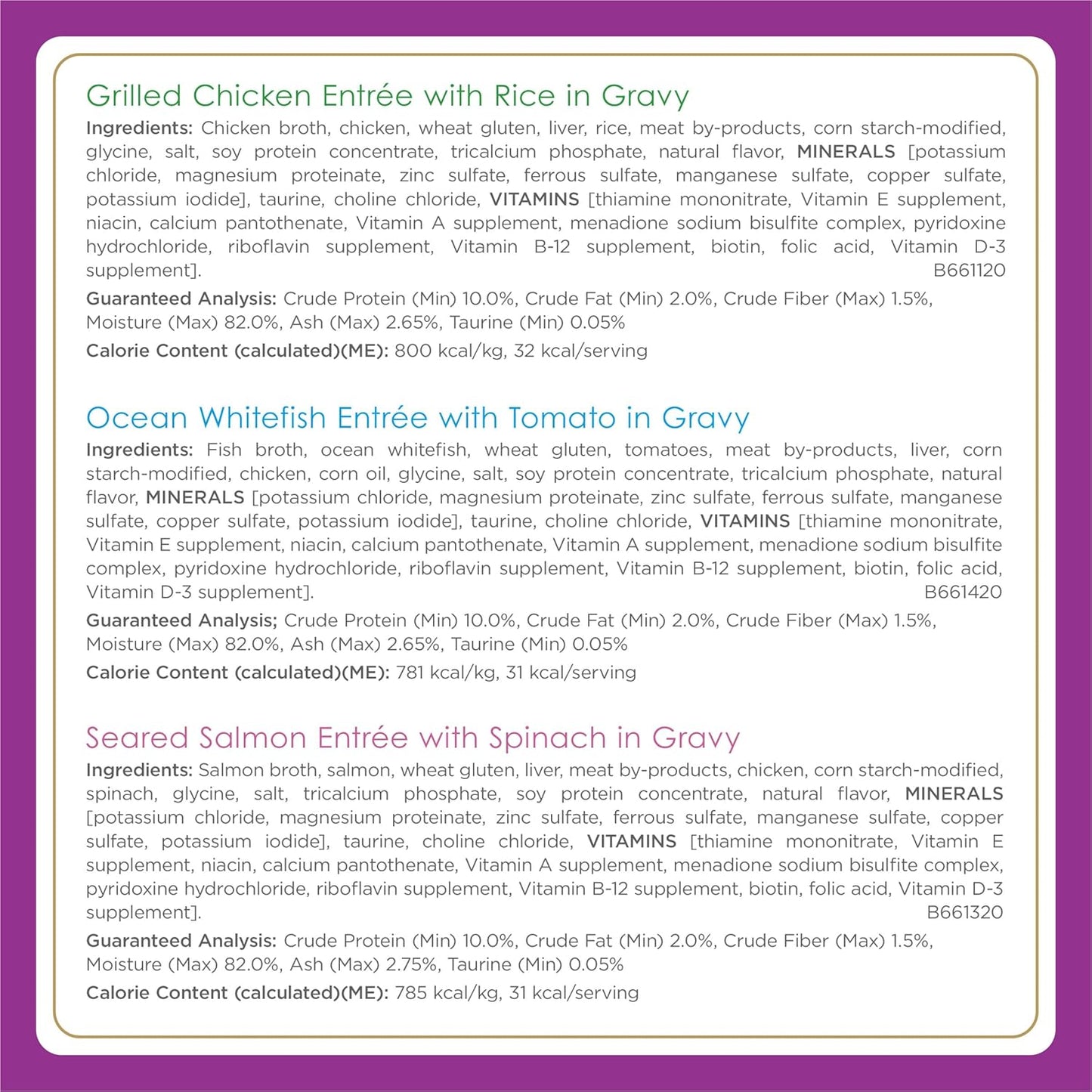Purina  Gourmet Wet Cat Food Variety Pack, Petites Gravy Collection, Break-Apart Tubs, 24 Servings - (Pack of 12) 2.8 Oz. Tubs