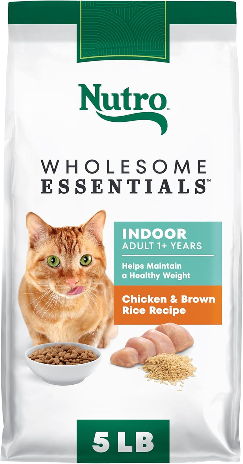 Wholesome Essentials Indoor Dry Cat Food, Chicken & Brown Rice Recipe, 5 Lb. Bag