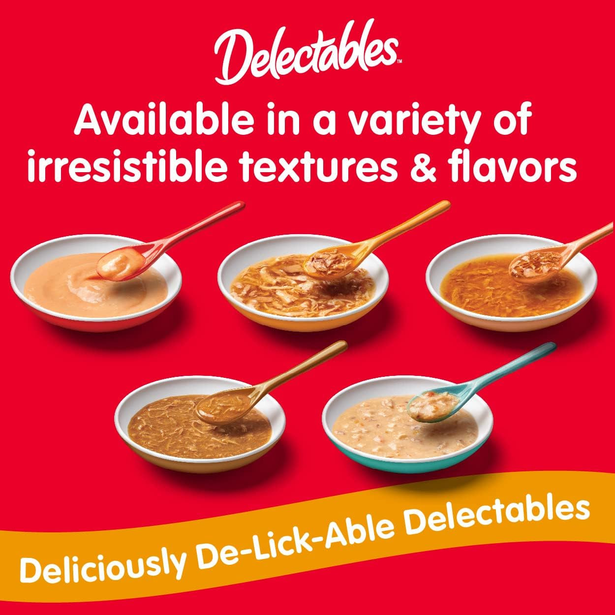 Delectables Bisque Lickable Cat Treats, Tuna & Salmon, 12 Count