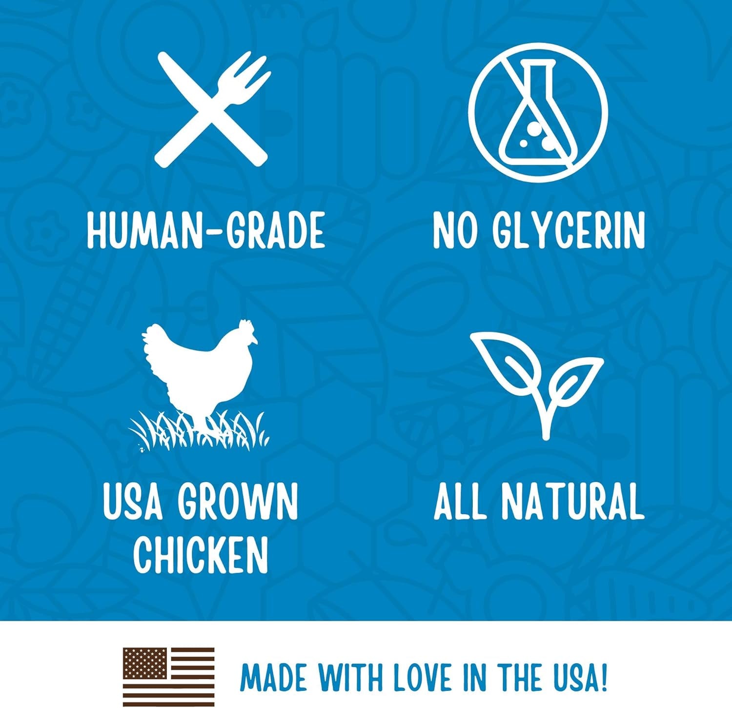 Chicken Fillet Healthy All Natural Dog Treats Human Grade Made in USA 48 Oz