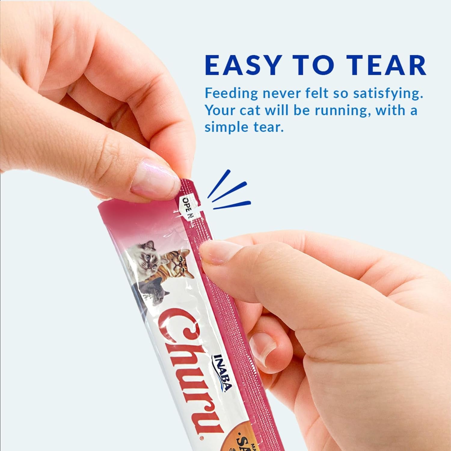 Salmon Churu Cat Treats, Lickable, Squeezable Creamy Purée Cat Treat with Green Tea Extract & Taurine, 0.5 Ounces Each Tube, 20 Tubes, Salmon & Tuna Variety Box