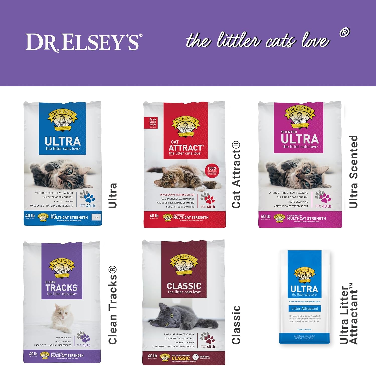 ® Clean Tracks® Clumping Clay Cat Litter 18Lb. Bag